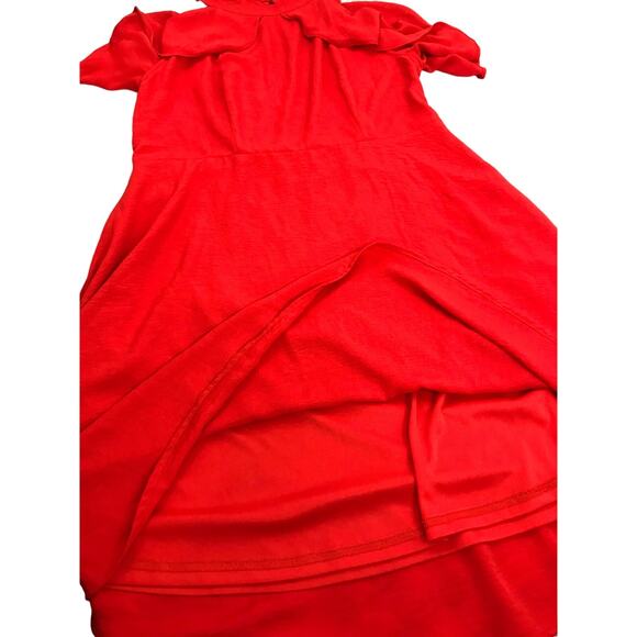 Charlie Paige Women's Red Halter Mini Dress Size Large - Picture 4 of 12